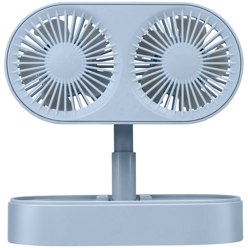 Oplaadbare tafelventilator 3,7 V 1200 mAh blauw
