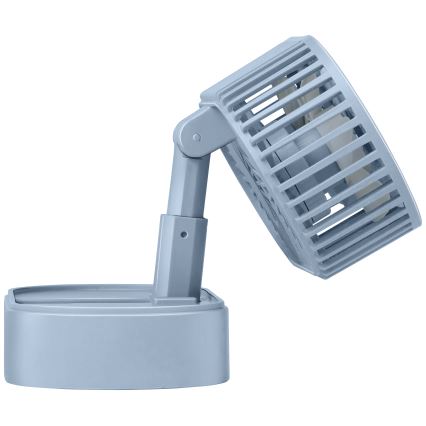 Oplaadbare tafelventilator 3,7 V 1200 mAh blauw
