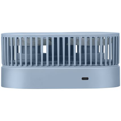 Oplaadbare tafelventilator 3,7 V 1200 mAh blauw