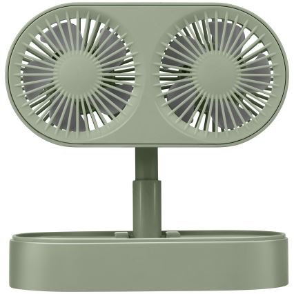 Oplaadbare tafelventilator 3,7 V 1200 mAh groen