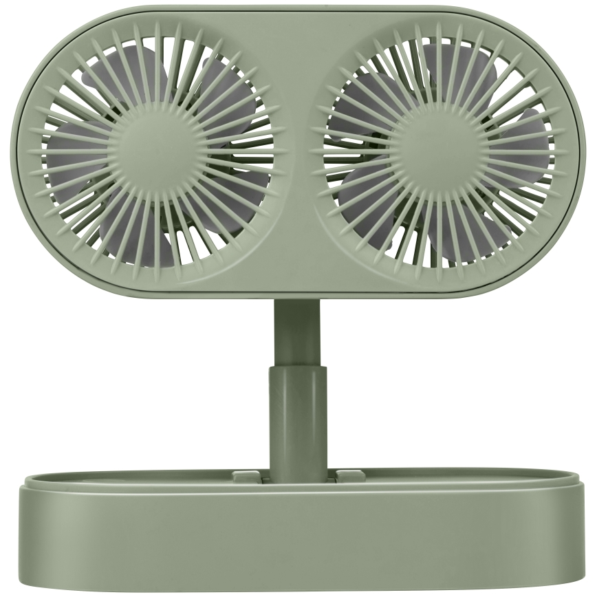Oplaadbare tafelventilator 3,7 V 1200 mAh groen