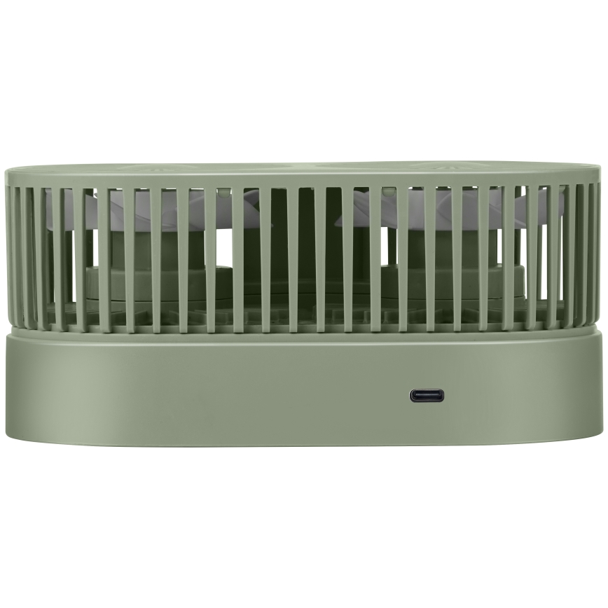 Oplaadbare tafelventilator 3,7 V 1200 mAh groen