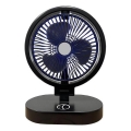 Oplaadbare tafelventilator 5W/5V 1200 mAh zwart