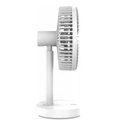 Oplaadbare tafelventilator met geïntegreerde LED-lamp 3000mA/3,7V USB-C