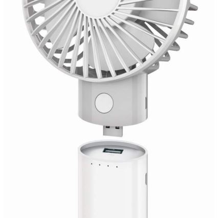Oplaadbare ventilator met powerbank 4000 mAh/3,7V microUSB