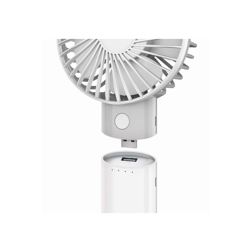 Oplaadbare ventilator met powerbank 4000 mAh/3,7V microUSB