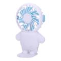 Oplaadbare zakventilator 4,5 W/5 V, 500 mAh, wit/blauw