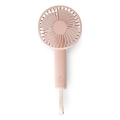 Oplaadbare zakventilator 5W/5V 1200 mAh roze