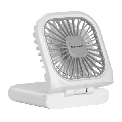 Oplaadbare zakventilator 5W/5V 2500 mAh wit