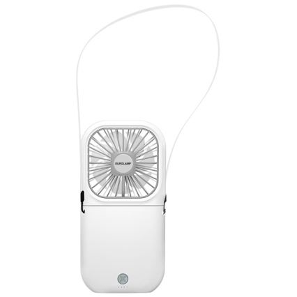 Oplaadbare zakventilator 5W/5V 2500 mAh wit