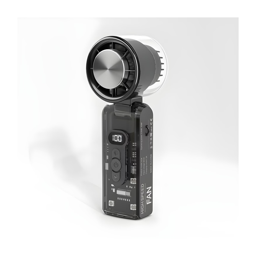 Oplaadbare zakventilator 6W/5V 2000 mAh