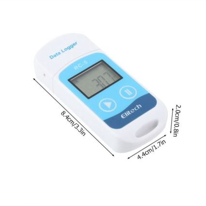 Opnemende thermometer USB/1xCR2032 IP67