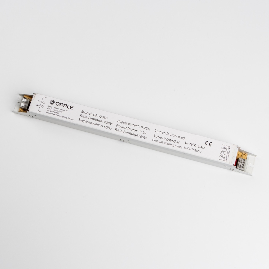 OPPLE 03309 - Elektrische ballast voor fluorescentielamp PLH V2.0 55W YZ 55D