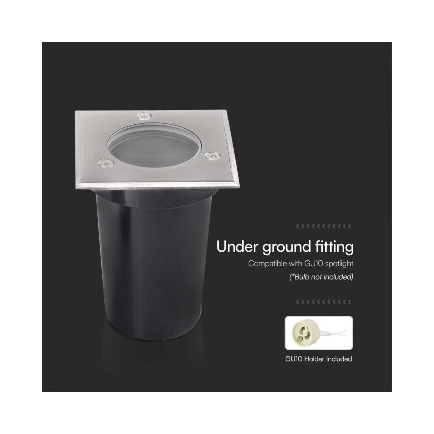Oprit verlichting voor buiten 1xGU10/35W/230V IP67