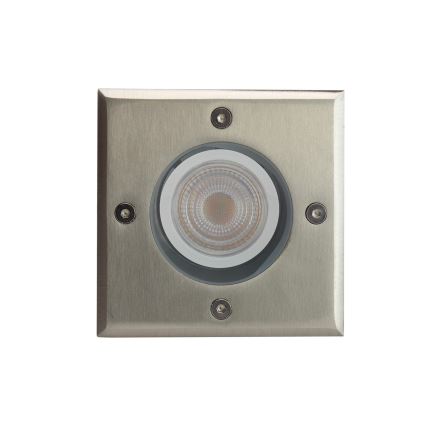 Oprit verlichting voor buiten LUKKA CONNECT 1xGU10/4W/230V IP67 mat chroom hoekig