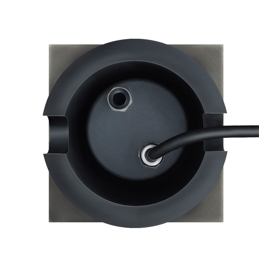 Oprit verlichting voor buiten LUKKA CONNECT 1xGU10/4W/230V IP67 mat chroom hoekig
