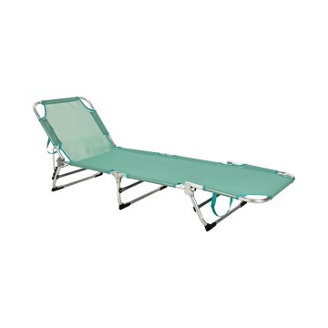 Opvouwbaar verstelbaar ligbed SUNO 56x190 cm turkoois