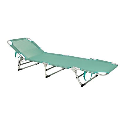 Opvouwbaar verstelbaar ligbed SUNO 56x190 cm turkoois