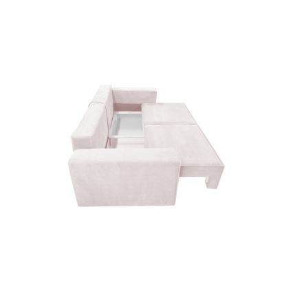 Opvouwbare bank met een opslagruimte RONDA beige
