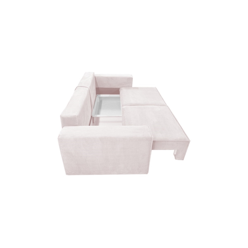 Opvouwbare bank met een opslagruimte RONDA beige