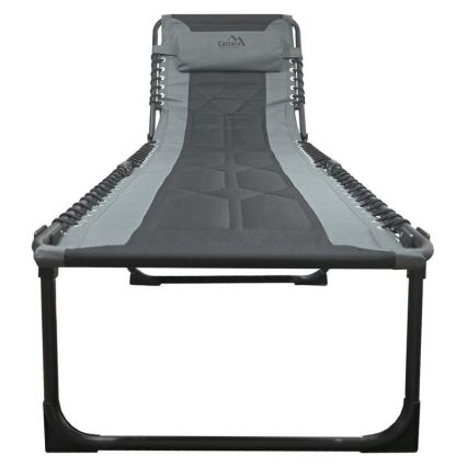 Opvouwbare camping-ligstoel, grijs