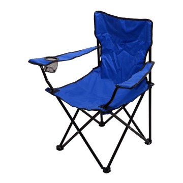 Opvouwbare campingstoel blauw