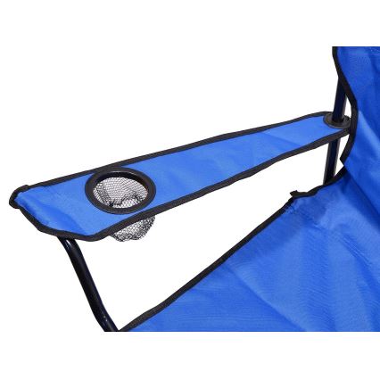 Opvouwbare campingstoel blauw