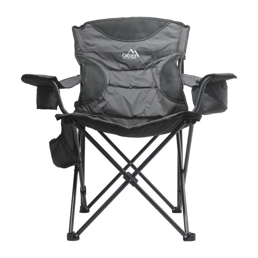 Opvouwbare campingstoel grijs