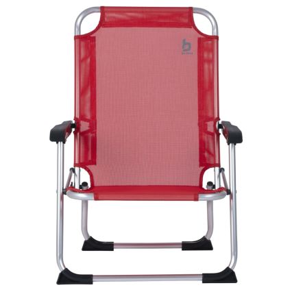 Opvouwbare campingstoel rood