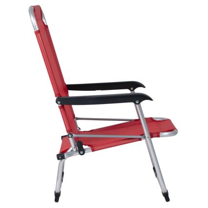 Opvouwbare campingstoel rood