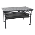 Opvouwbare campingtafel 118 x 70 cm, antraciet