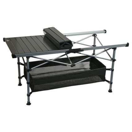 Opvouwbare kampeertafel 123x55cm antraciet