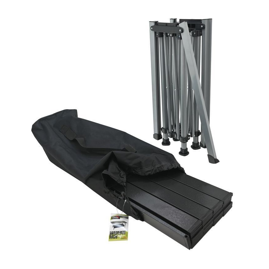 Opvouwbare kampeertafel 123x55cm antraciet