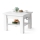 Opvouwbare salon-/eettafel met hefdak CALEB wit