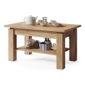 Opvouwbare salontafel met een plank ADONIS eiken