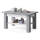 Opvouwbare salontafel met een plank ADONIS grijs/wit
