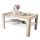 Opvouwbare salontafel met hefdak met plank ADEN eiken sonoma/wit