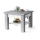 Opvouwbare salontafel met hefdak met plank CALEB grijs/wit