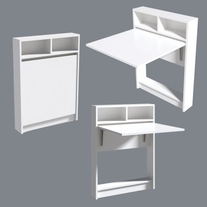Opvouwbare tafel BRACKED 96x70 cm wit