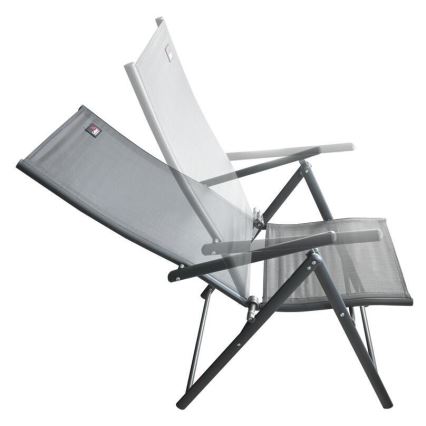 Opvouwbare tuinstoel grijs
