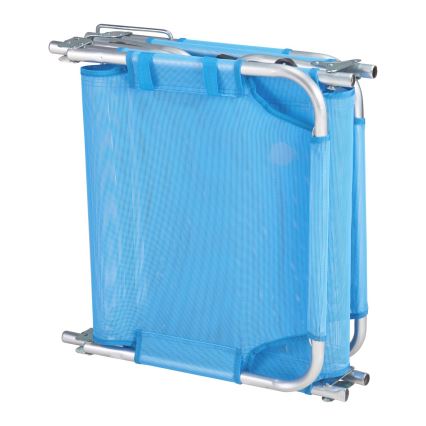 Opvouwbare verstelbare ligstoel SUNO 56x190 cm, blauw