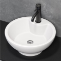 Opzetwastafel DRAMMEN Ø 40,1 cm keramiek/wit