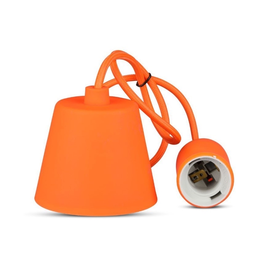 Oranje Hanglamp aan een koord 1x E27 / 60W / 230V