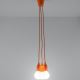 Oranje lampen aan koord DIEGO 3x E27 / 60W / 230V
