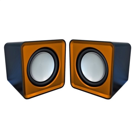 Oranje Set van 2 Speakers met USB 3W/5V