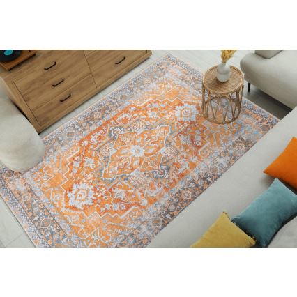 Oriëntaals vloerkleed DOVE-VINTAGE 160x220 cm 2600 g/m2 oranje