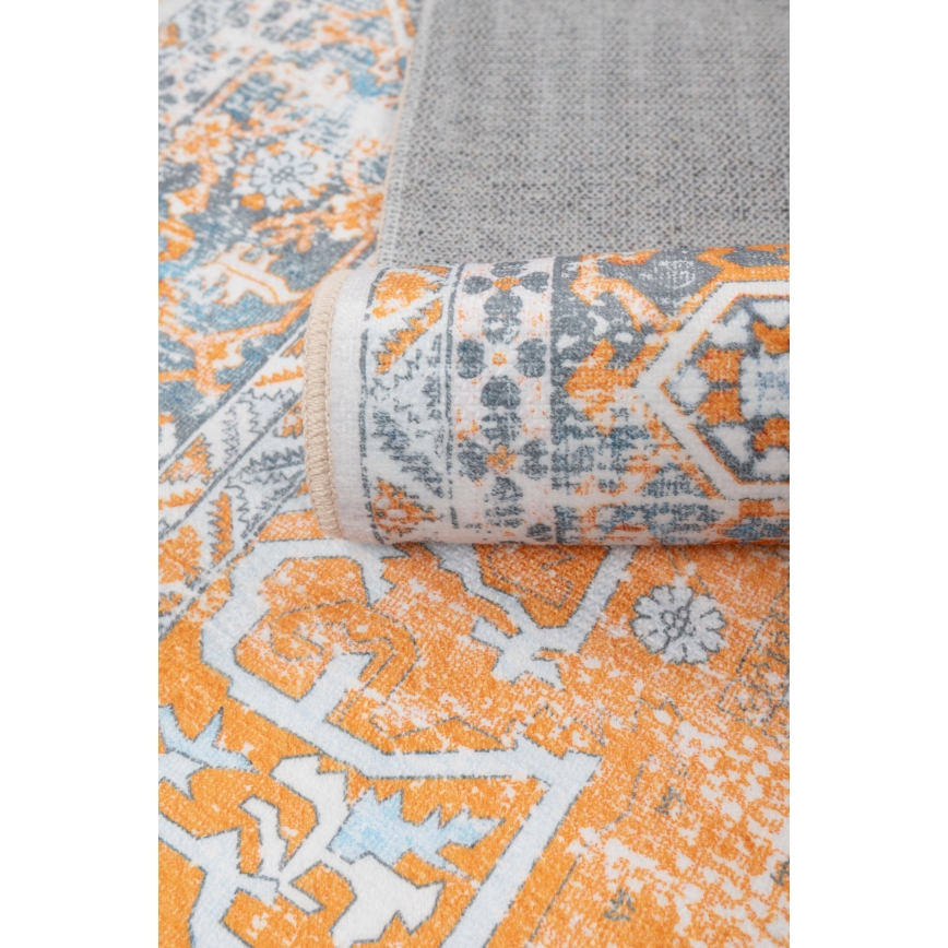 Oriëntaals vloerkleed DOVE-VINTAGE 160x220 cm 2600 g/m2 oranje