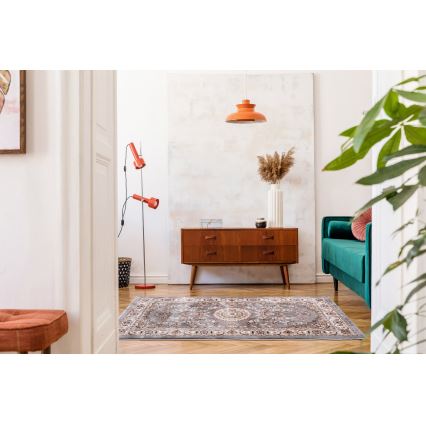 Oriëntaals vloerkleed DUBAI 80x150 cm 2300 g/m2 grijs