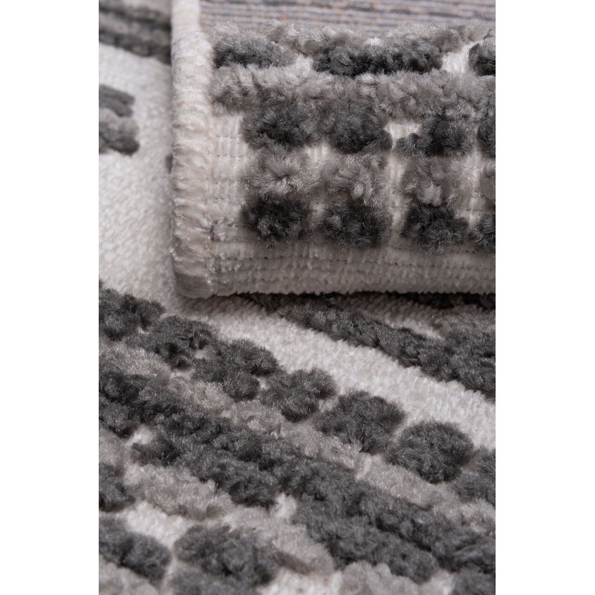 Oriëntaals vloerkleed NEPAL 80x153 cm grijs