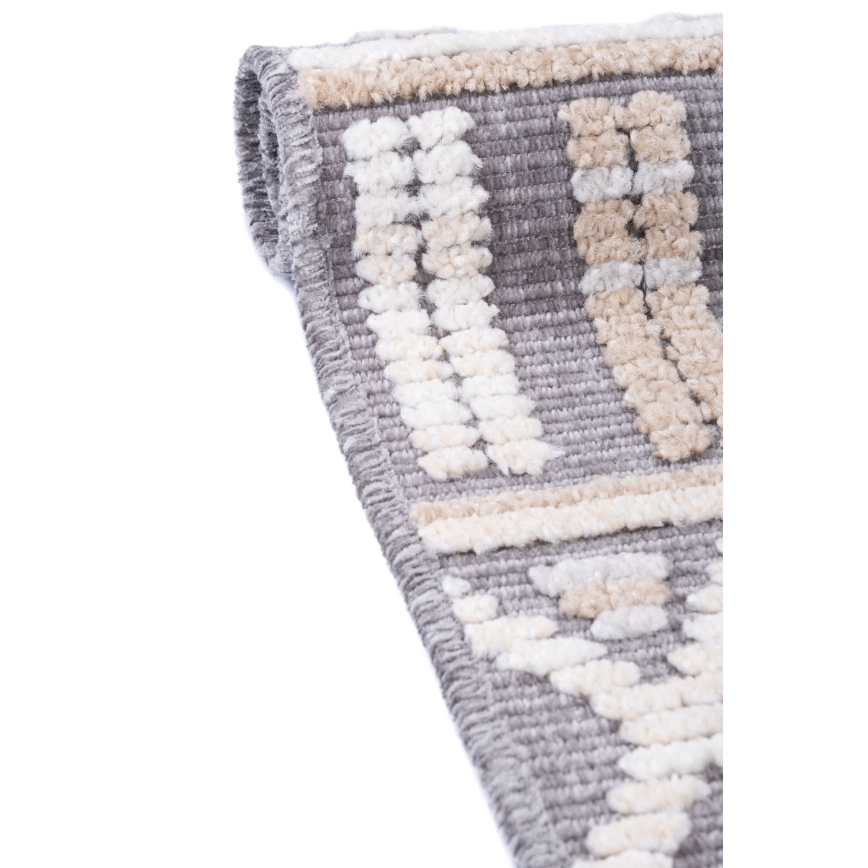 Oriëntaals vloerkleed NEPAL 80x153 cm grijs